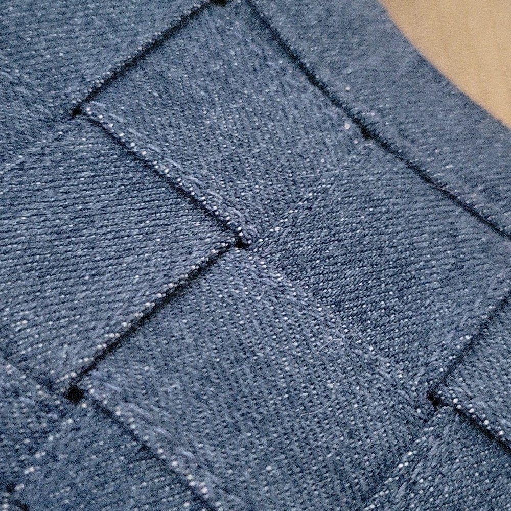 Mali + LiliLeilani Woven Denim Baugette Bag | Blue Denim Shoulder Bag - Picture 10 of 11
